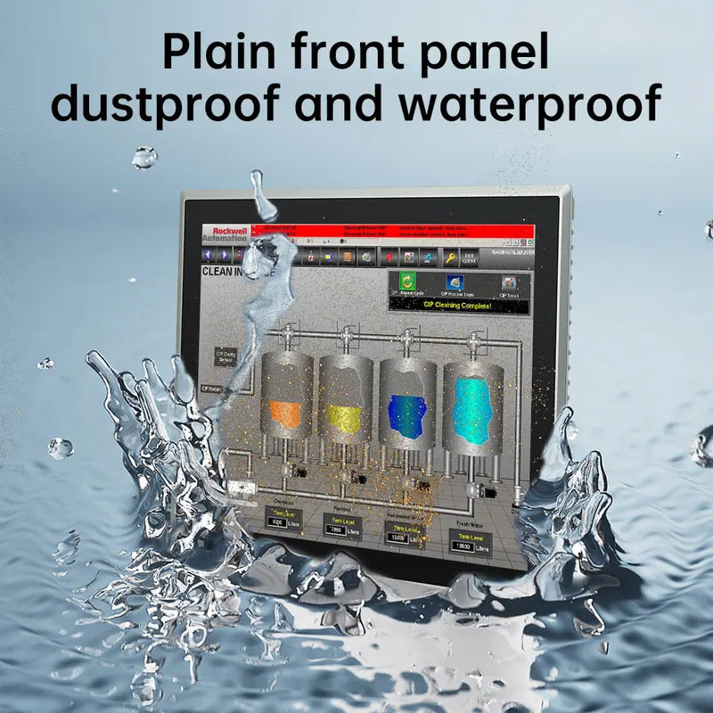17 Inch Industrial Touch Screen Panel Pc Aluminum Case Embedded Front Ip65 All In One Industrial Panel Pc