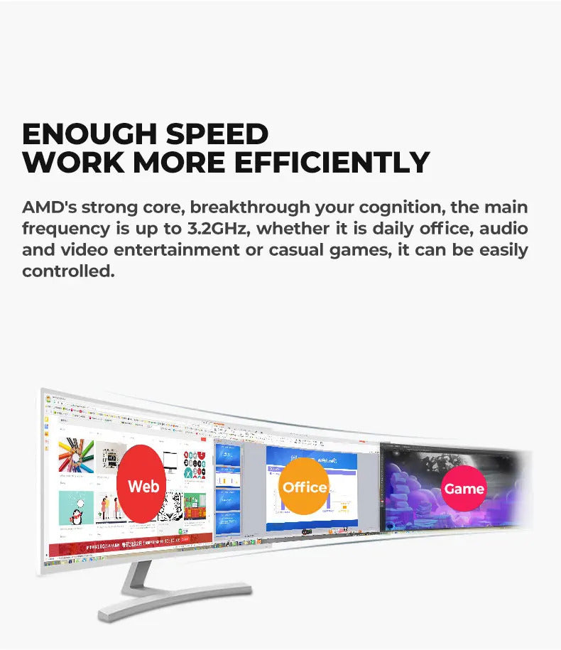 Aotesier DIY Game Desktop Host Motherboard CPU 16G RAM 500G SSD Power Supply PC Gaming Desktop Computer with A8 7680 CPU gamer