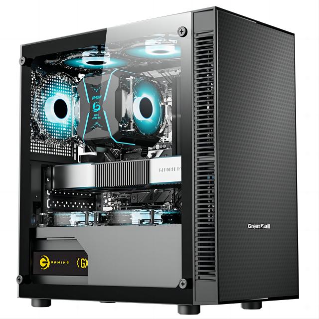 Aotesier DIY Game Desktop Host Motherboard CPU 16G RAM 500G SSD Power Supply PC Gaming Desktop Computer with A8 7680 CPU gamer