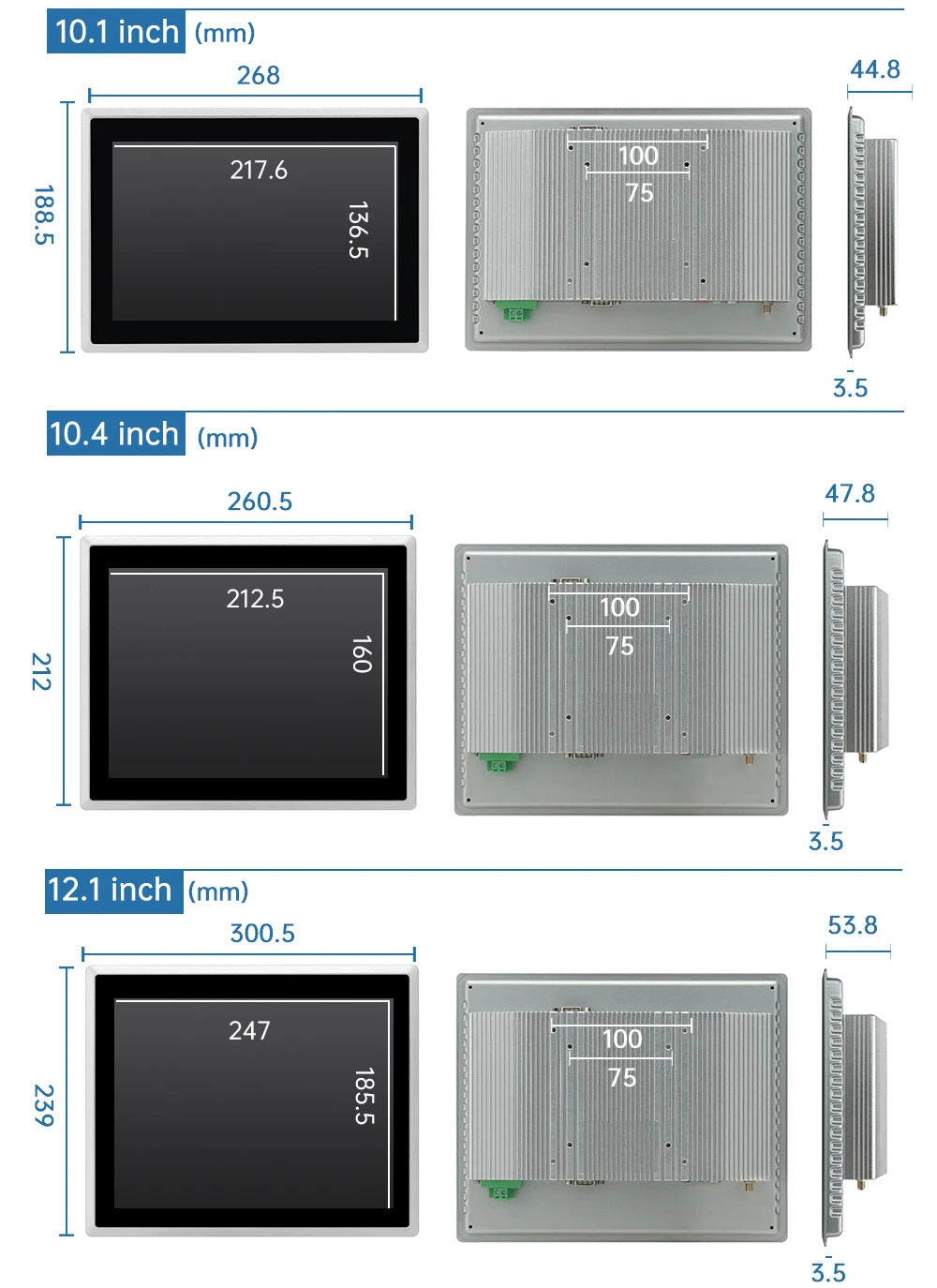 17 Inch Industrial Touch Screen Panel Pc Aluminum Case Embedded Front Ip65 All In One Industrial Panel Pc
