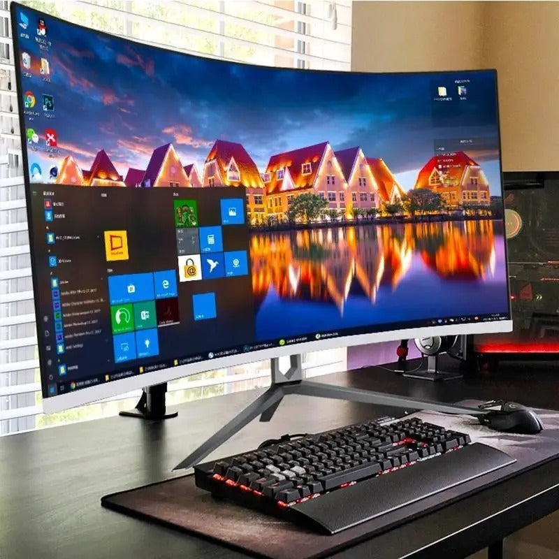 High Quality Desktop Computer 34 Inch All in One Gaming PC i7 cpu 8 core with Geforce NVIDIA GTX graphics GDDR5 Gamer using
