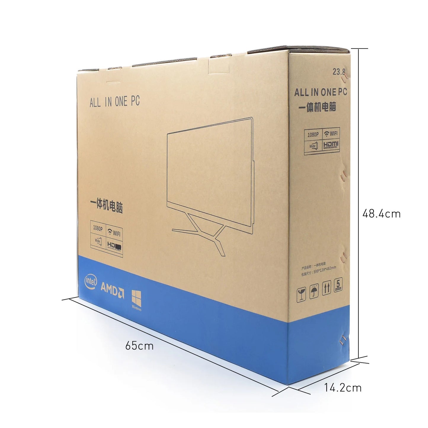 AOTESIER 22 24 Inch Monoblock PC Core i5 i7 All in One Computer 8/16GB Gaming PC Complete Full Set With Windows PC GAMER GAMING