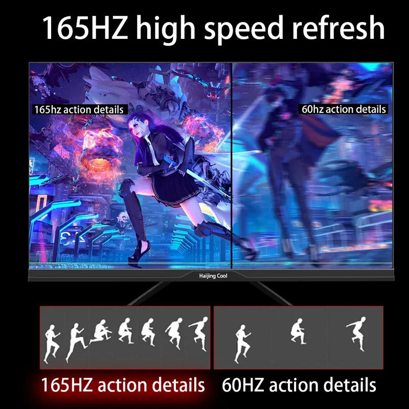 27" Monitor 2K 165Hz 144HZ Gaming Monitors Computer 1ms Free-sync Nano IPS Panel Desktop LCD Display HDMI DP Type-C