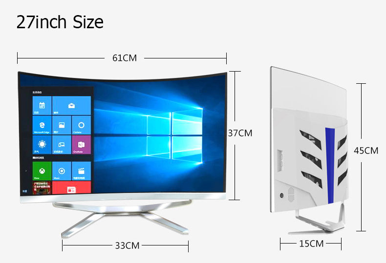 High Quality Desktop Computer 34 Inch All in One Gaming PC i7 cpu 8 core with Geforce NVIDIA GTX graphics GDDR5 Gamer using