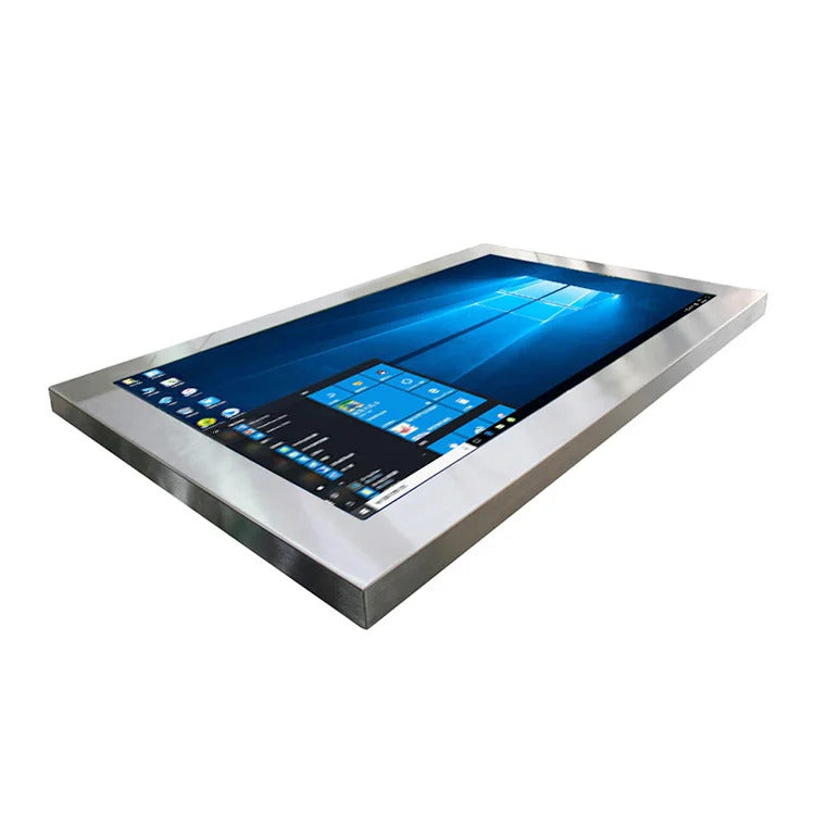 24 Inch LCD Outdoor Screen Waterproof IP67 Digital Signage Advertising Monitor Stainless Steel Housing Display