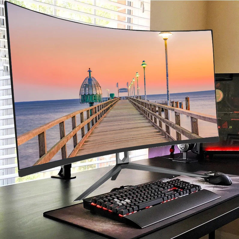 High Quality Desktop Computer 34 Inch All in One Gaming PC i7 cpu 8 core with Geforce NVIDIA GTX graphics GDDR5 Gamer using