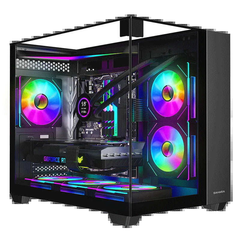 Gaming Desktop Ryzen 7 5700X NVIDIA RTX 4060 32GB DDR4 RAM 1TB M.2 NVMe SSD WIFI Pc for Gaming DesignOffice Prebuilt Gaming Pc