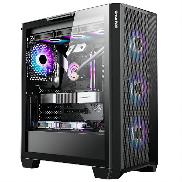 Aotesier DIY Game Desktop Host Motherboard CPU 16G RAM 500G SSD Power Supply PC Gaming Desktop Computer with A8 7680 CPU gamer