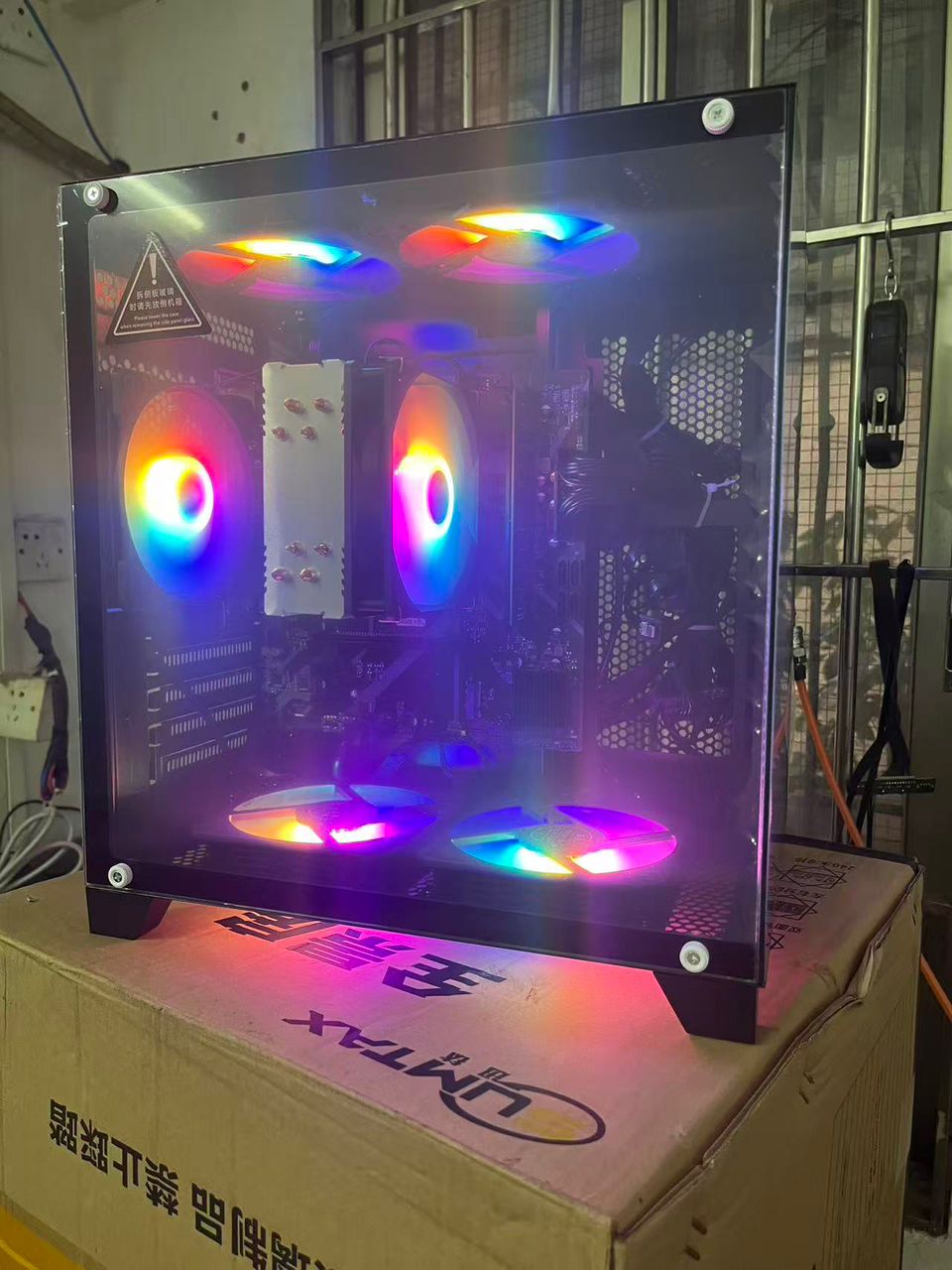 Ryzen 5 7600X/B650m WiFi/16GB 5200Mhz (16x1) DDR5 RAM/Nvidia RTX 5060Ti 8GB GDDR7/Premium Air Cooler/650W 80+ Bronze/1TB m.2 NVMe SSD/Ant Esports Crystal Z2 ARGB-Black with free gaming keyboard and gaming mouse