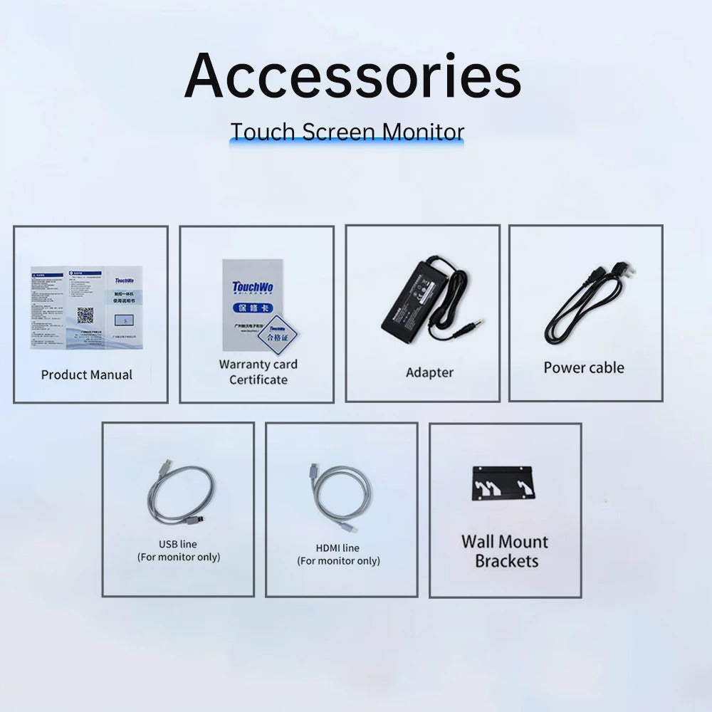 24 Inch Touch Screen Monitor Pc Touchscreen Monitor Industrial Android Window 10 All In One Pc For Commercial