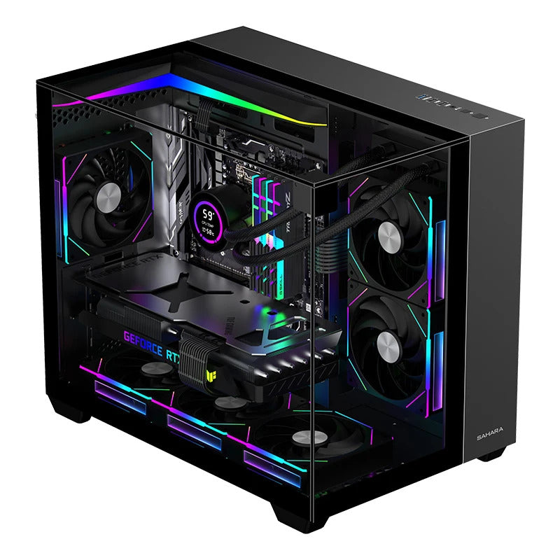 Gaming Desktop Ryzen 7 5700X NVIDIA RTX 4060 32GB DDR4 RAM 1TB M.2 NVMe SSD WIFI Pc for Gaming DesignOffice Prebuilt Gaming Pc