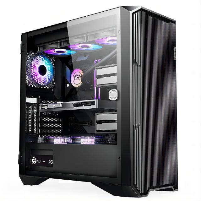 Aotesier DIY Game Desktop Host Motherboard CPU 16G RAM 500G SSD Power Supply PC Gaming Desktop Computer with A8 7680 CPU gamer