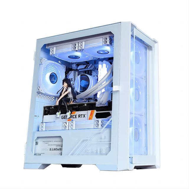 Aotesier DIY Game Desktop Host Motherboard CPU 16G RAM 500G SSD Power Supply PC Gaming Desktop Computer with A8 7680 CPU gamer