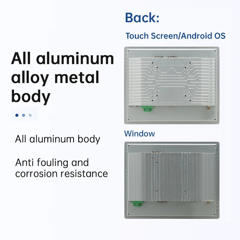17 Inch Industrial Touch Screen Panel Pc Aluminum Case Embedded Front Ip65 All In One Industrial Panel Pc