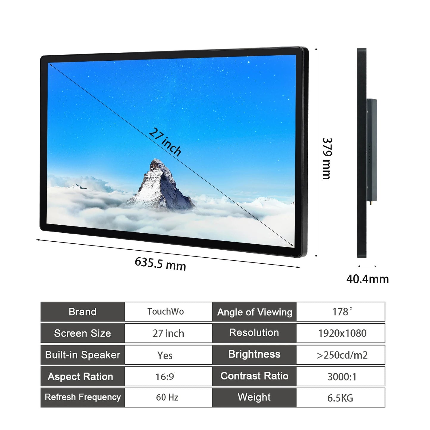 24 Inch Touch Screen Monitor Pc Touchscreen Monitor Industrial Android Window 10 All In One Pc For Commercial