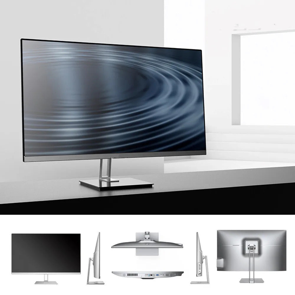 34 inch Curved All In One PC 4K HD Fish Screen All In One Computer16GB RAM Adjustable Office Computer