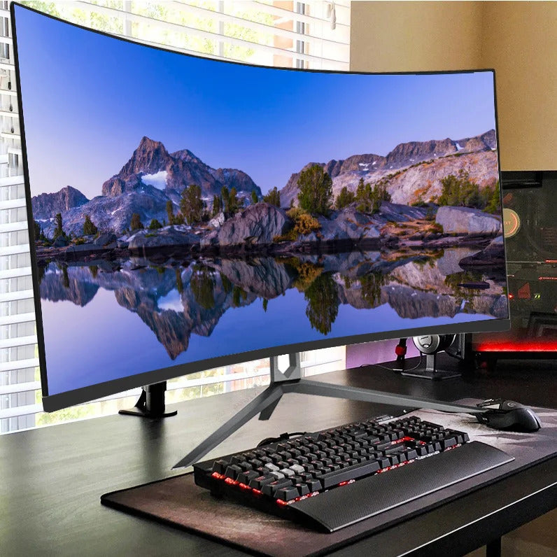 High Quality Desktop Computer 34 Inch All in One Gaming PC i7 cpu 8 core with Geforce NVIDIA GTX graphics GDDR5 Gamer using