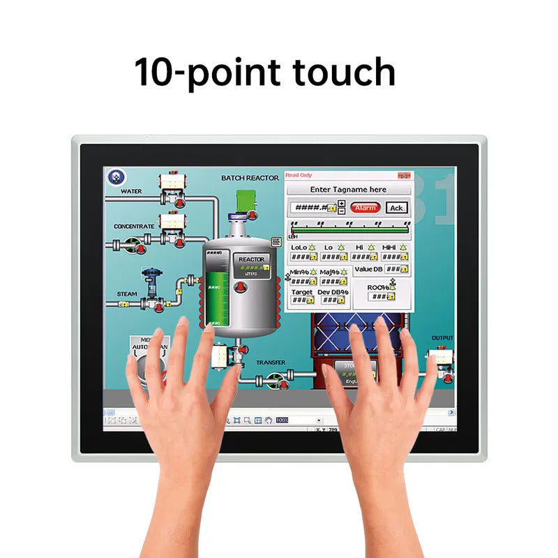 17 Inch Industrial Touch Screen Panel Pc Aluminum Case Embedded Front Ip65 All In One Industrial Panel Pc