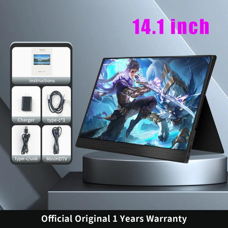 15.6'' Touch Portable Monitor Gaming 1080P FHD IPS USB-C HDMI Computer Display for Switch Xbox One PS4/5 Phone Pc Laptop