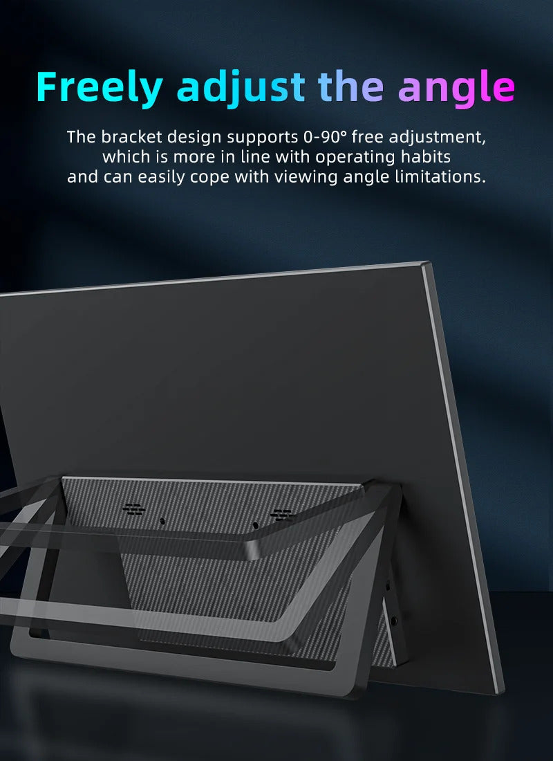 15.6 Inch Portable Monitor Touch Screen Monitor with VESA FHD 1080P IPS Gaming Display  for Laptop PS4/5 Switch Xbox Phone