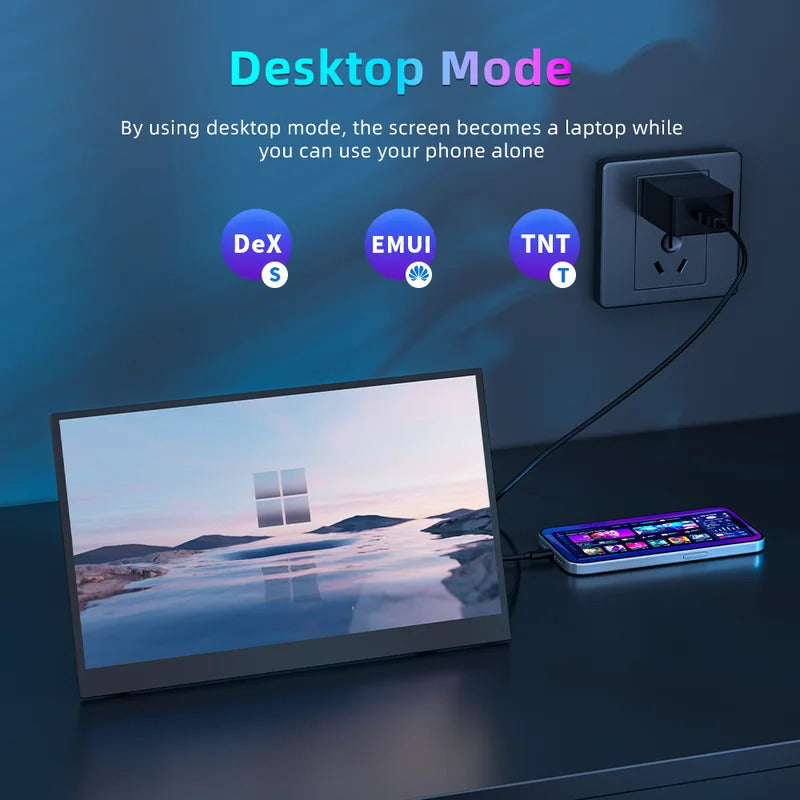 15.6 Inch Portable Monitor Touch Screen Monitor with VESA FHD 1080P IPS Gaming Display  for Laptop PS4/5 Switch Xbox Phone