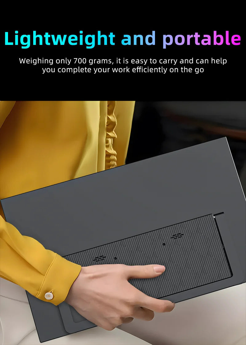 15.6 Inch Portable Monitor Touch Screen Monitor with VESA FHD 1080P IPS Gaming Display  for Laptop PS4/5 Switch Xbox Phone