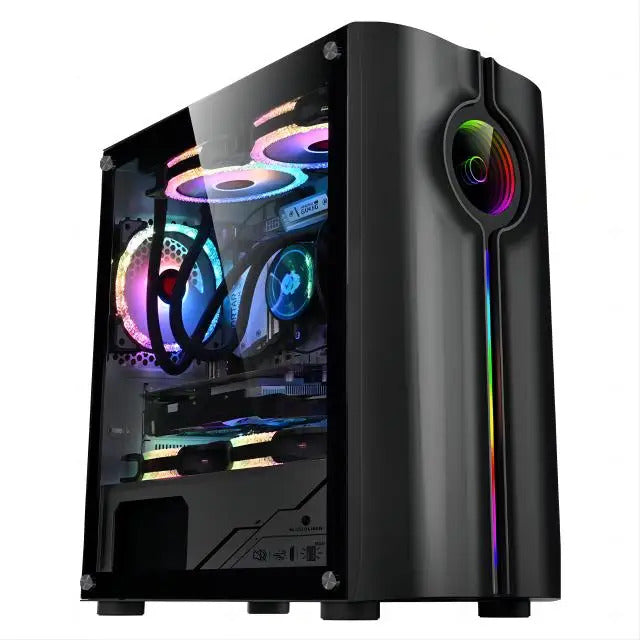 Gaming PC core i9 E5-2650 CPU , RTX 3050, B760 DS3H, 16GB RAM , 256G 512G SSD, 5 Fans RGB Case (I5 i7 cpu)