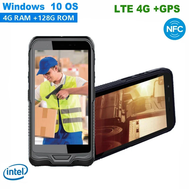 Handheld PDA Terminal Wins 10 Portable Data Collector 2D Barcode Scanner WIFI 4G Bluetooth GPS