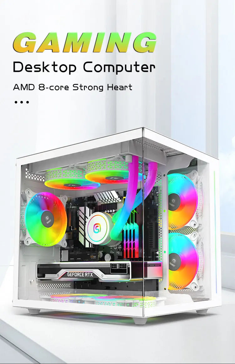 Factory Gaming Desktop Computer Intel I5 12400f I7 14700kf Amd R5 5600gt R7 8700f 1tb Ssd 16gb Ram Gamers All In One Desktop Pc