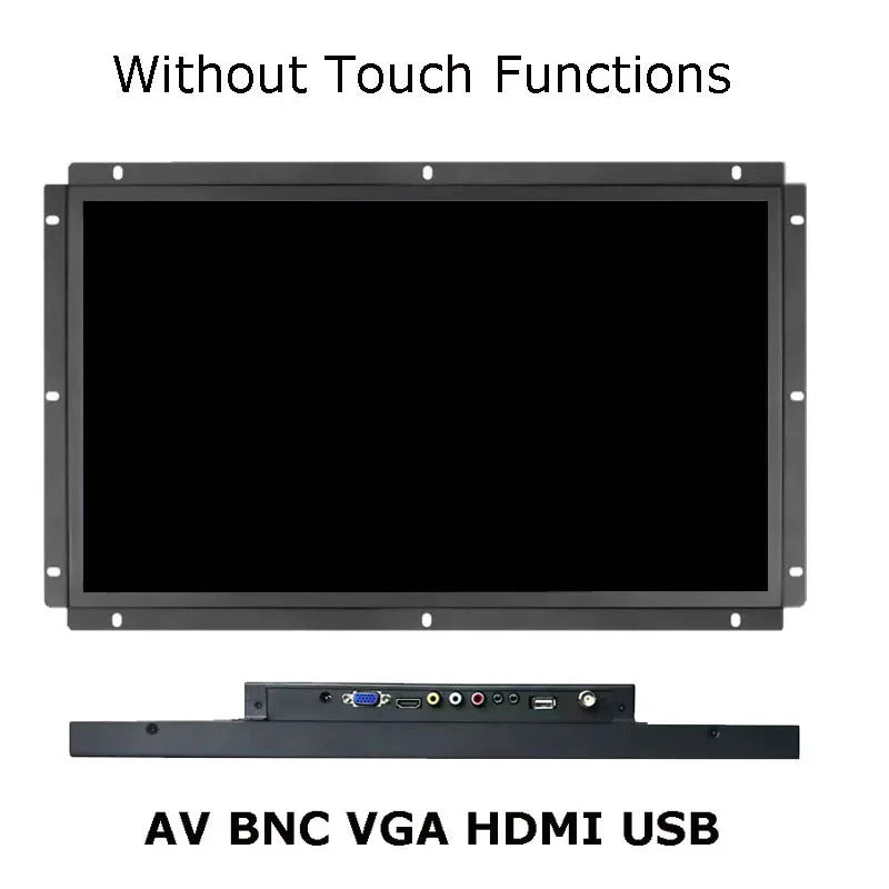 1000 Nits Outdoor Use 27 Inch 1920x1080 Open Frame Industrial Touch Monitor For KIOSK/Automation Equipment With VGA HDMI