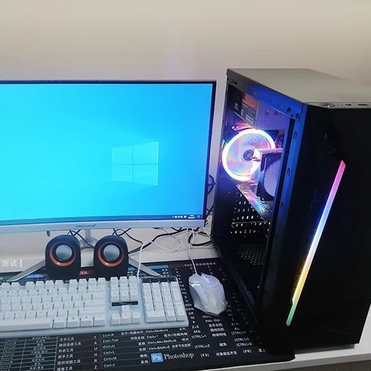 Aotesier Gaming PC core A8 7680CPU 16G RAM  Win10  Gaming Desktop Computer with 24 inch monitor gaming headset and keyboard mouse also gaming，1T hdd