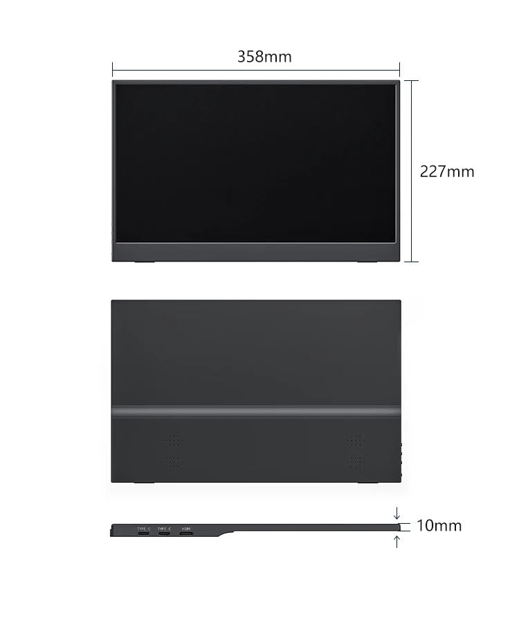 15.6'' Touch Portable Monitor Gaming 1080P FHD IPS USB-C HDMI Computer Display for Switch Xbox One PS4/5 Phone Pc Laptop