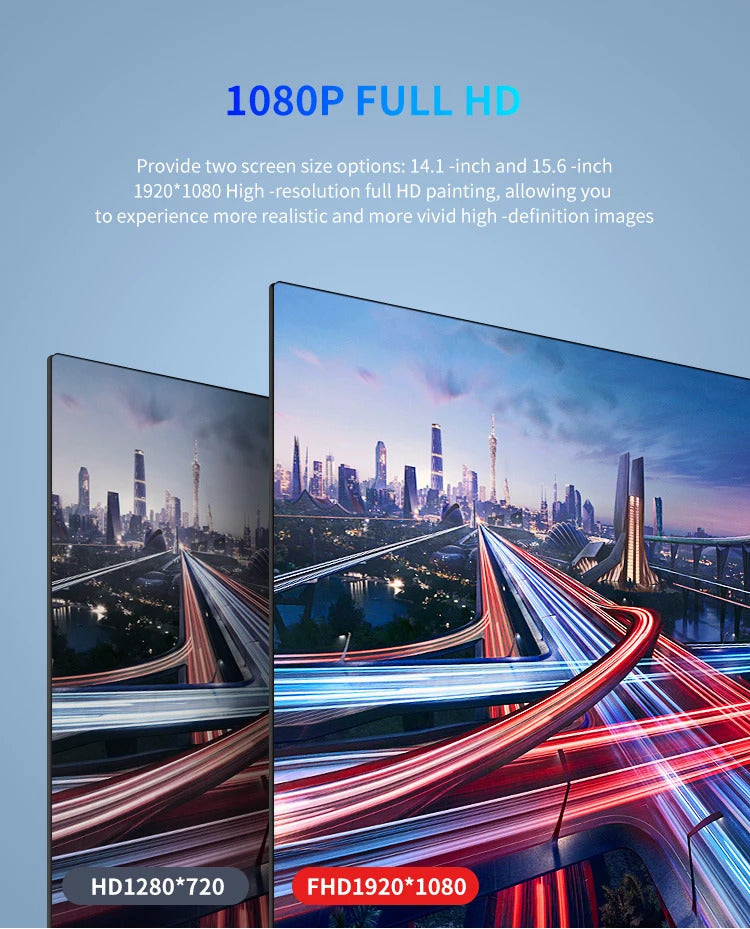 15.6'' Touch Portable Monitor Gaming 1080P FHD IPS USB-C HDMI Computer Display for Switch Xbox One PS4/5 Phone Pc Laptop