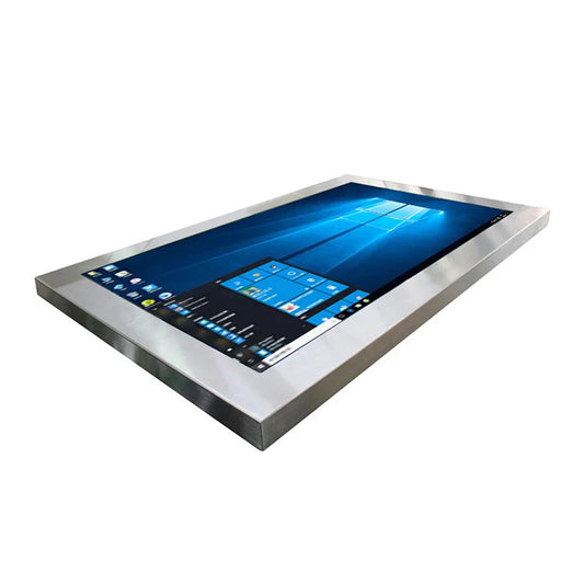 24 Inch LCD Outdoor Screen Waterproof IP67 Digital Signage Advertising Monitor Stainless Steel Housing Display