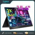 15.6 Inch 2K Portable Monitor 144Hz 2560*1440 100%sRGB IPS Gaming Display USB C HDMI HDR Screen for Xbox PS4 Switch Laptop