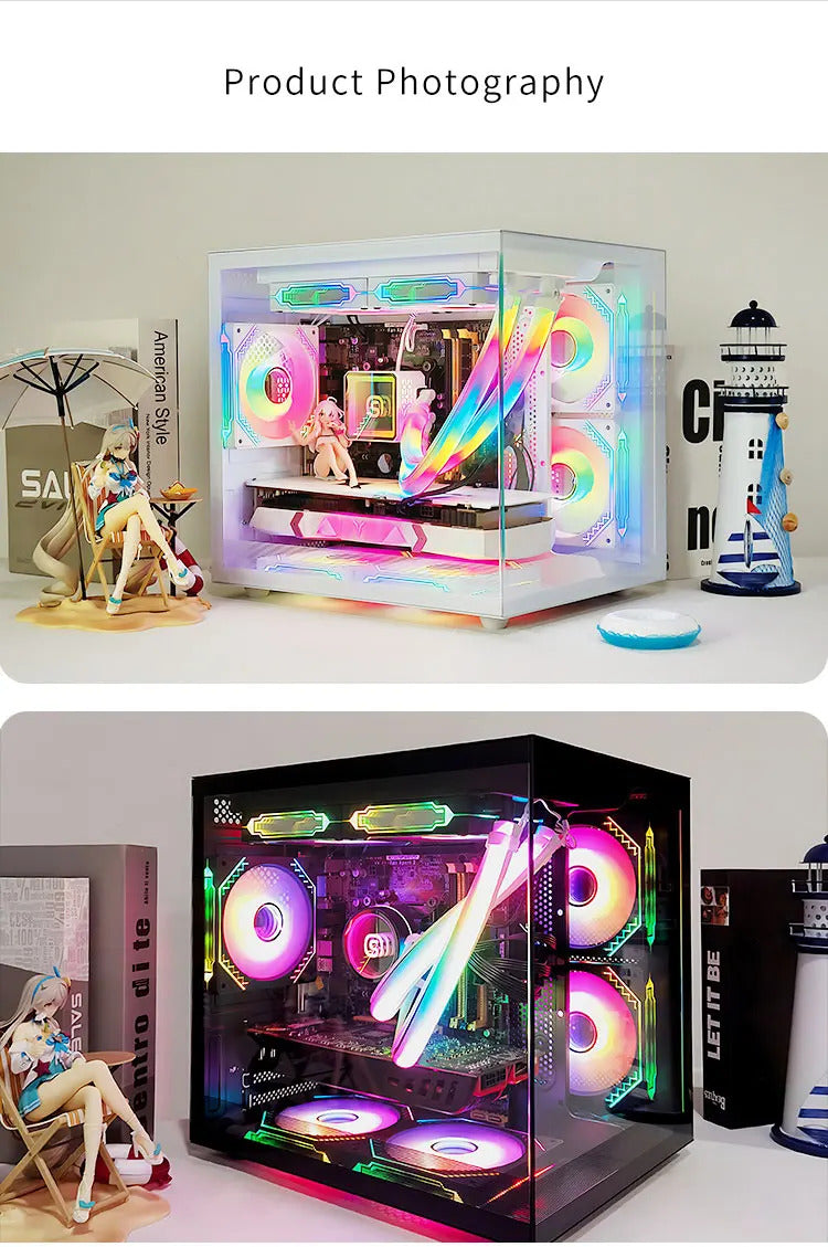 Factory Gaming Desktop Computer Intel I5 12400f I7 14700kf Amd R5 5600gt R7 8700f 1tb Ssd 16gb Ram Gamers All In One Desktop Pc