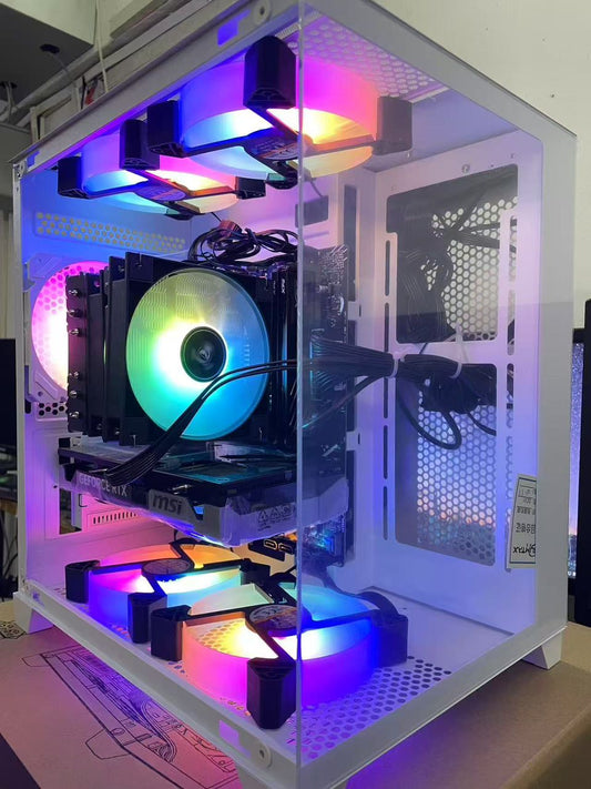 Ryzen 5 7600X/B650m WiFi/16GB 5200Mhz (16x1) DDR5 RAM/Nvidia RTX 5060Ti 8GB GDDR7/Premium Air Cooler/650W 80+ Bronze/1TB m.2 NVMe SSD/Ant Esports Crystal Z2 ARGB-Black with free gaming keyboard and gaming mouse
