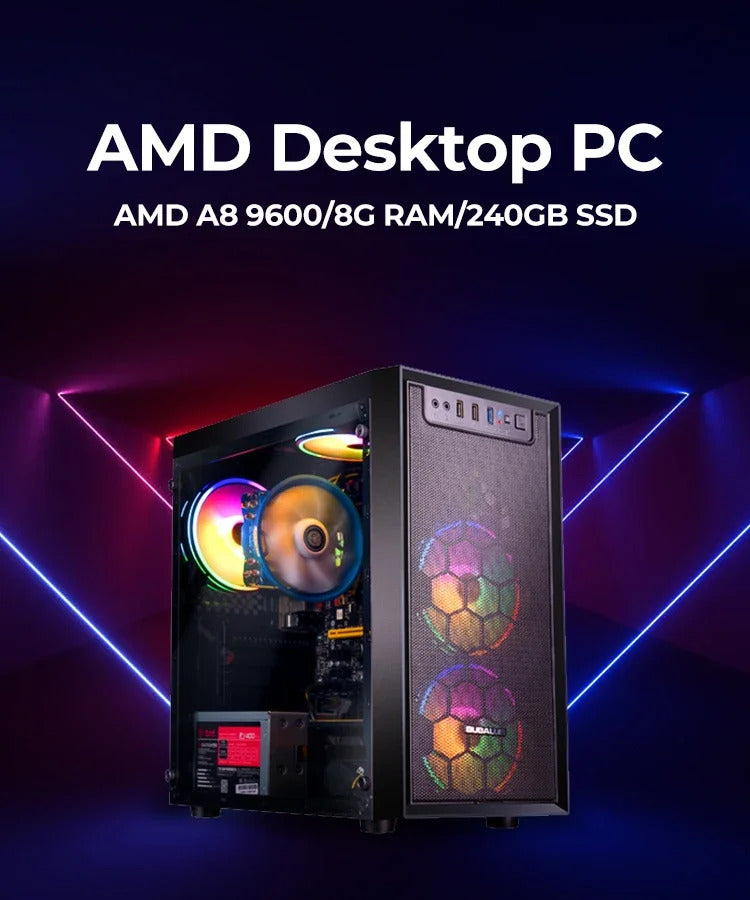 Gaming PC core i9 E5-2650 CPU , RTX 3050, B760 DS3H, 16GB RAM , 256G 512G SSD, 5 Fans RGB Case (I5 i7 cpu)