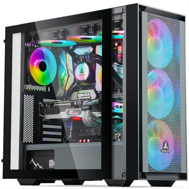 AOTESIER PC Gaming With Core i7-4790 Processor/512G SSD/16GB RAM 3200MB DDR3/Windows 11 HD Graphics 4600 Graphics/ white