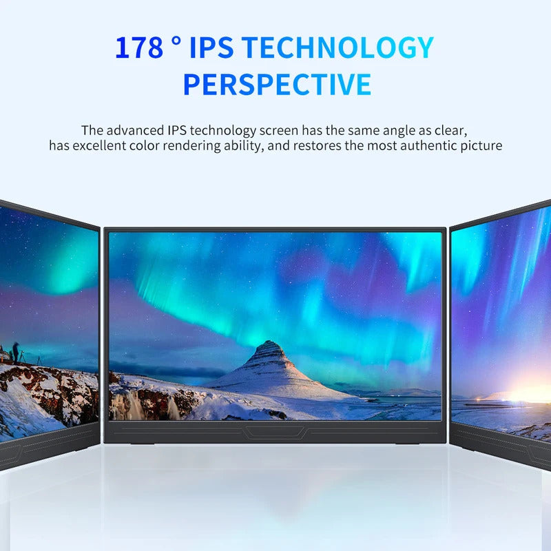 15.6'' Touch Portable Monitor Gaming 1080P FHD IPS USB-C HDMI Computer Display for Switch Xbox One PS4/5 Phone Pc Laptop