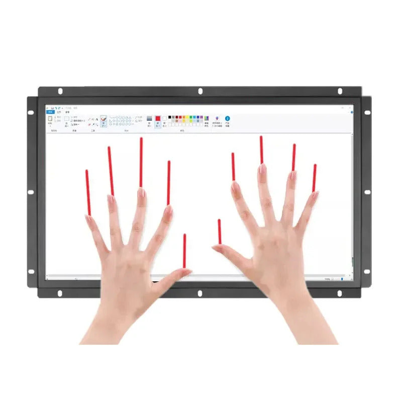1000 Nits Outdoor Use 27 Inch 1920x1080 Open Frame Industrial Touch Monitor For KIOSK/Automation Equipment With VGA HDMI