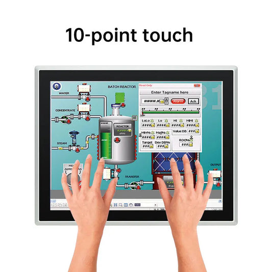 17  Inch Industrial Touch Screen Panel Pc Aluminum Case Embedded Front Ip65 All In One Industrial Panel Pc