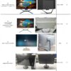 34 inch Curved All In One PC 4K HD Fish Screen All In One Computer16GB RAM Adjustable Office Computer