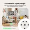 32 inch UHD 4K Smart Portable TV Gen2, 16G +256G Storage, Android OS, 15000mAh, Rolling TV on Wheels with Rotatable Touch Screen, Built-in Battery, Full Swivel Rotation, Voice Remote