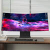 34 inch Curved All In One PC 4K HD Fish Screen All In One Computer16GB RAM Adjustable Office Computer