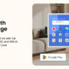 32 inch UHD 4K Smart Portable TV Gen2, 16G +256G Storage, Android OS, 15000mAh, Rolling TV on Wheels with Rotatable Touch Screen, Built-in Battery, Full Swivel Rotation, Voice Remote