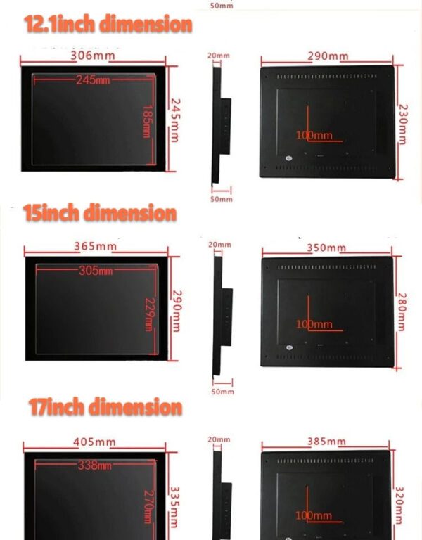 AOTESIER 1500 nits sunreadable outdoor IP65 15.6 inch touch monitor ,Industrial monitor ,resistive touch screen monitor for boat