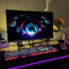 Aotesier High Quality Desktop Computer 27 Inch All in One Gaming PC i7 CPU 8 core with Geforce NVIDIA GDDR5 PC Gamer using