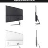 24 inch 1K 165hz Curved Gaming Monitor 144hz 1MS VA FHD Desktop Displays 300cd/m2 For PC Monitors Gamer Built-in speaker DP