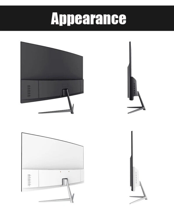 24 inch 1K 165hz Curved Gaming Monitor 144hz 1MS VA FHD Desktop Displays 300cd/m2 For PC Monitors Gamer Built-in speaker DP
